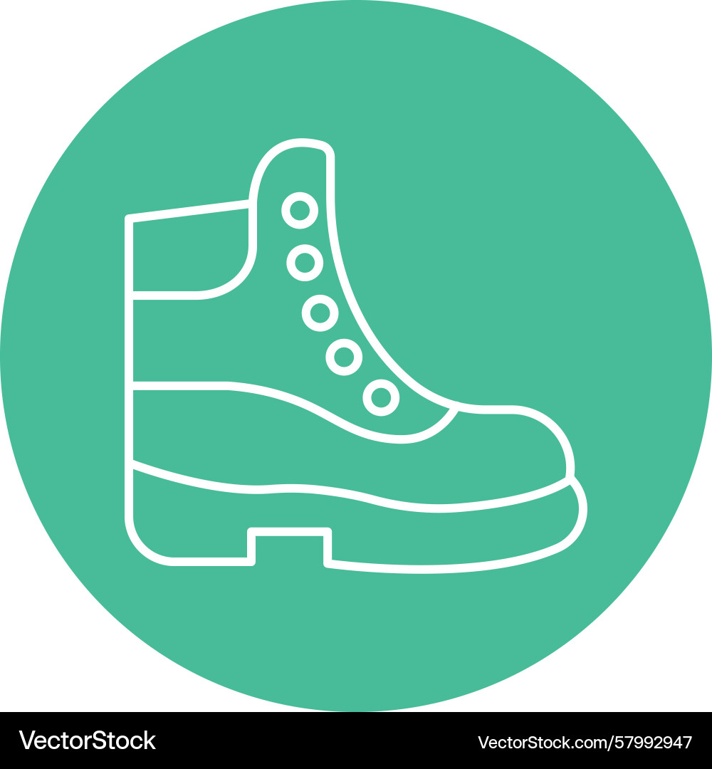 Multi Circle Boot Icon Vector Image