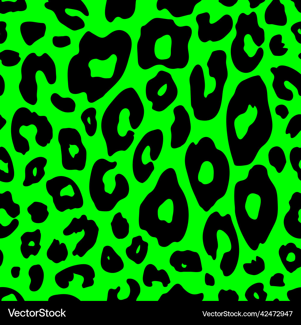 Retro Leopard Print Pattern Vector Image