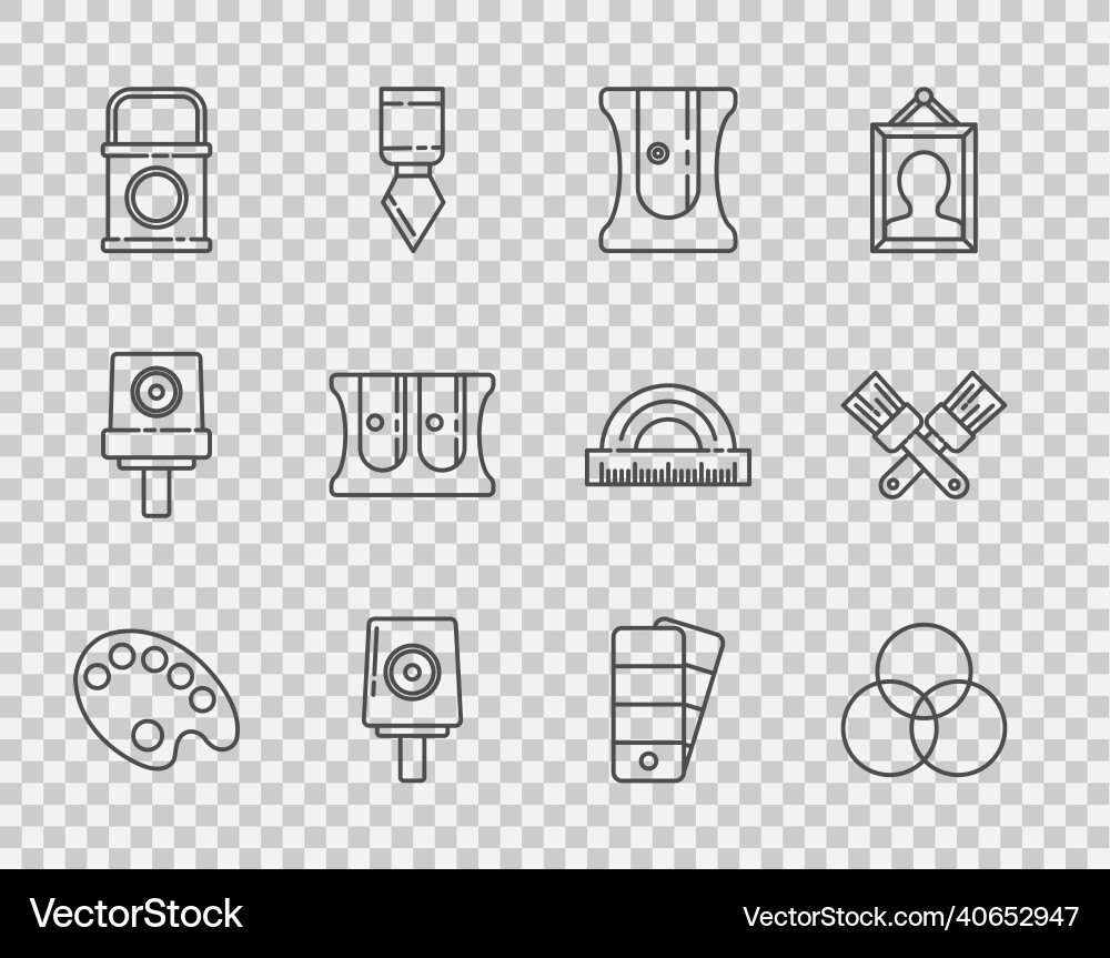 Set line palette rgb and cmyk color mixing Set line palette rgb and cmyk color mixing vector image