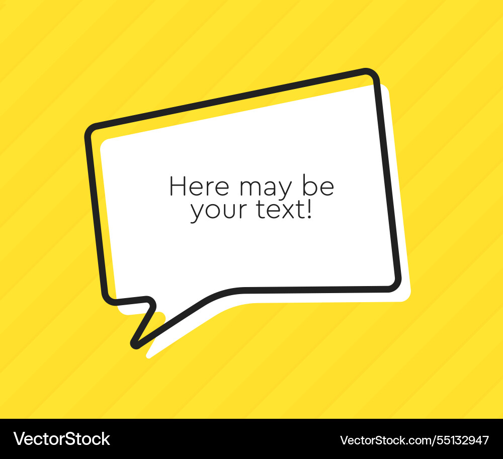 Speech bubble space for quote text frame message Speech bubble space for quote text frame message vector image