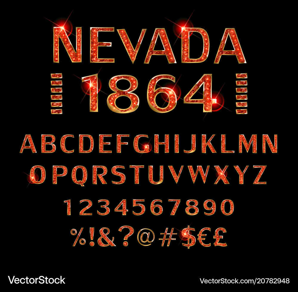 Font alphabet script typeface Font alphabet script typeface vector image