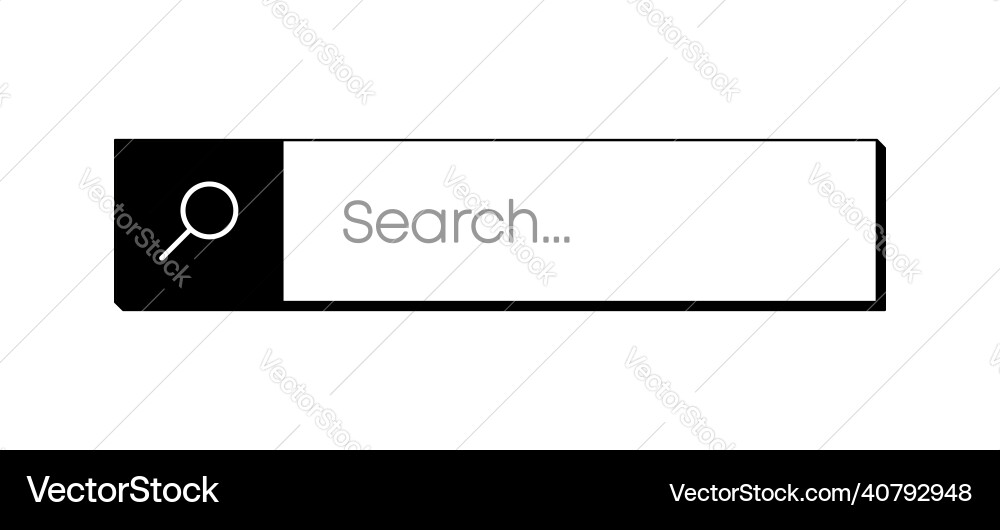 Search bar for ui design and web site Search bar for ui design and web site vector image