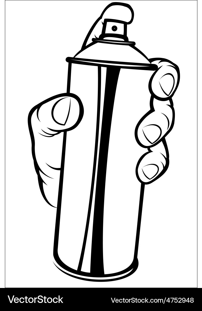 Spray Paint Hand Vector Image