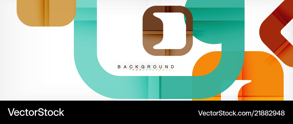 Square geometric background multicolored template Vector Image