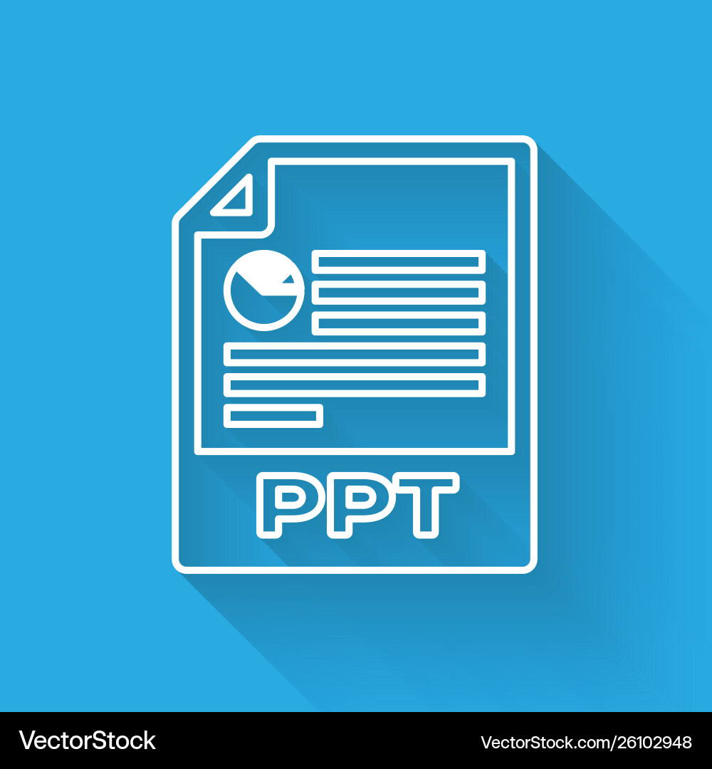 White ppt file document icon download button White ppt file document icon download button vector image