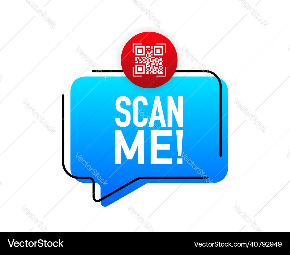 QR Code Scanner Verification vector image