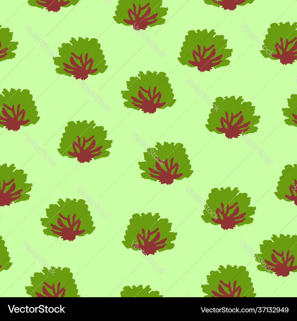 Seamless pattern with green deciduous trees Seamless pattern with green deciduous trees vector image