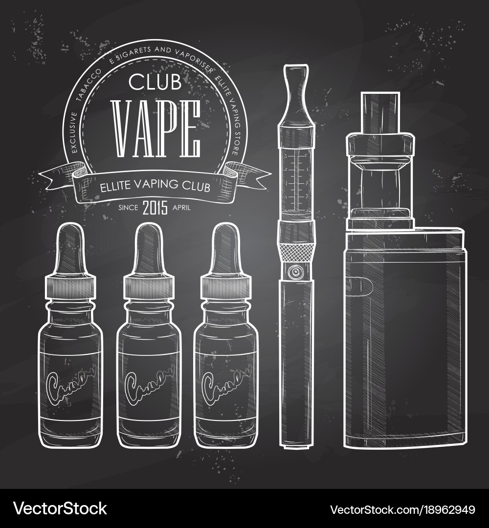 Vape & E-Cigarette Collection Royalty-Free Vector | VectorStock Vape & E-Cigarette Collection Royalty-Free Vector | VectorStock