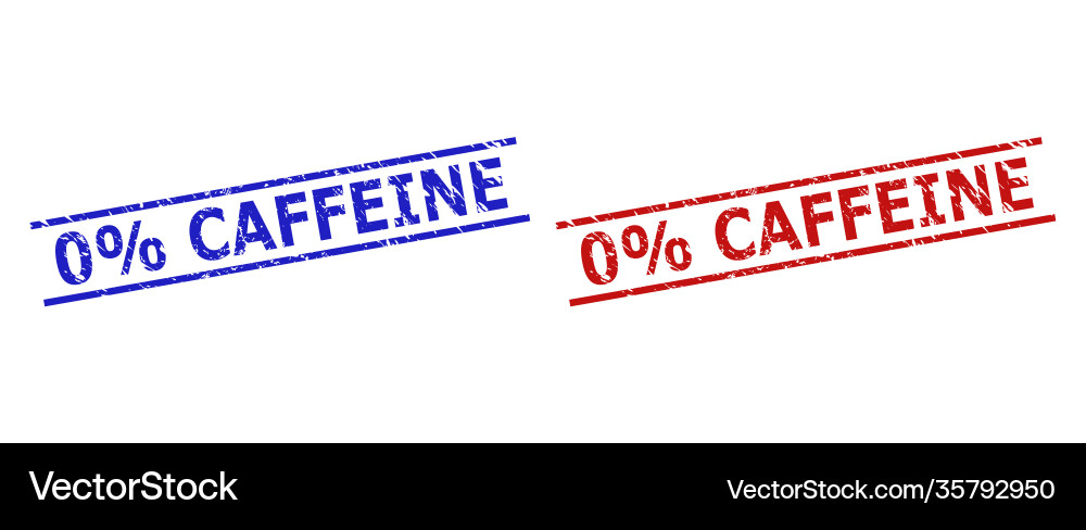 0 percent caffeine stamp seals with unclean 0 percent caffeine stamp seals with unclean vector image