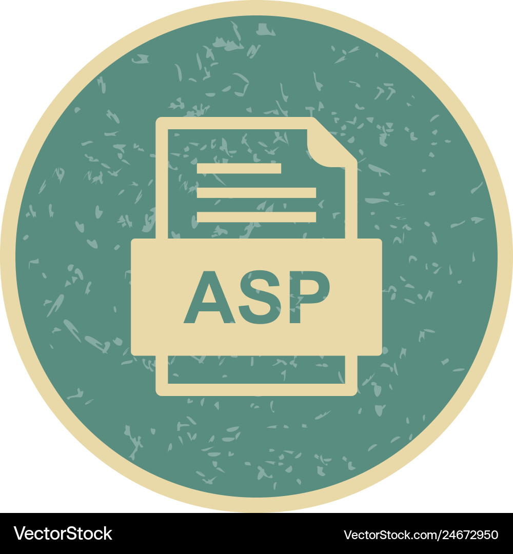 Asp file document icon Vector Image