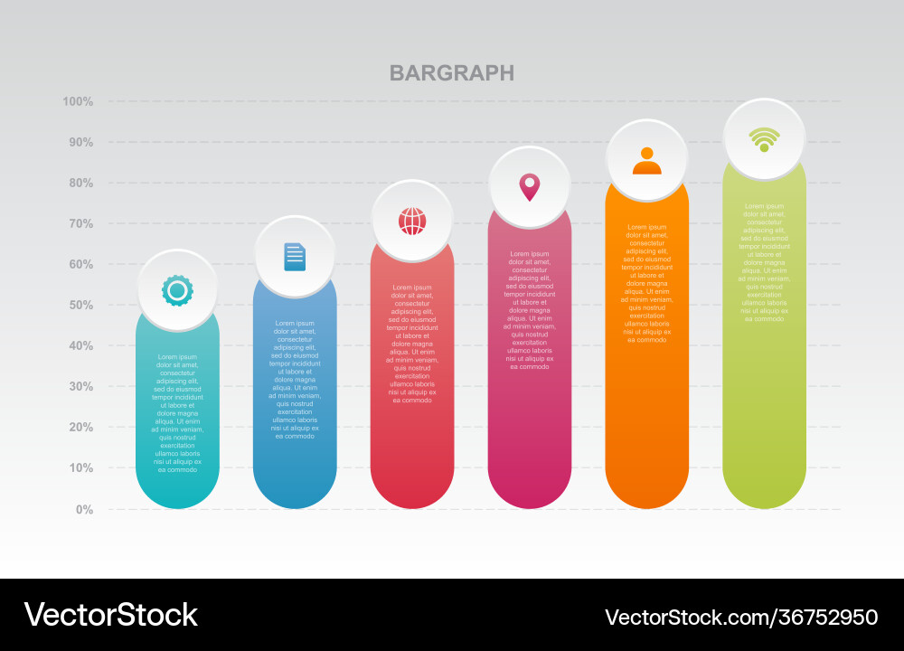 Bar chart graph diagram statistical business Bar chart graph diagram statistical business vector image