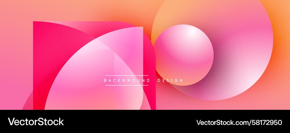 Dynamic Gradient Shapes Vector Image