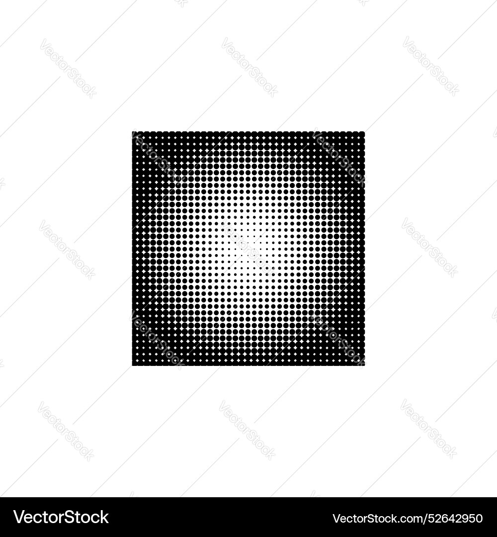 Geometric halftone effect pattern element Vector Image