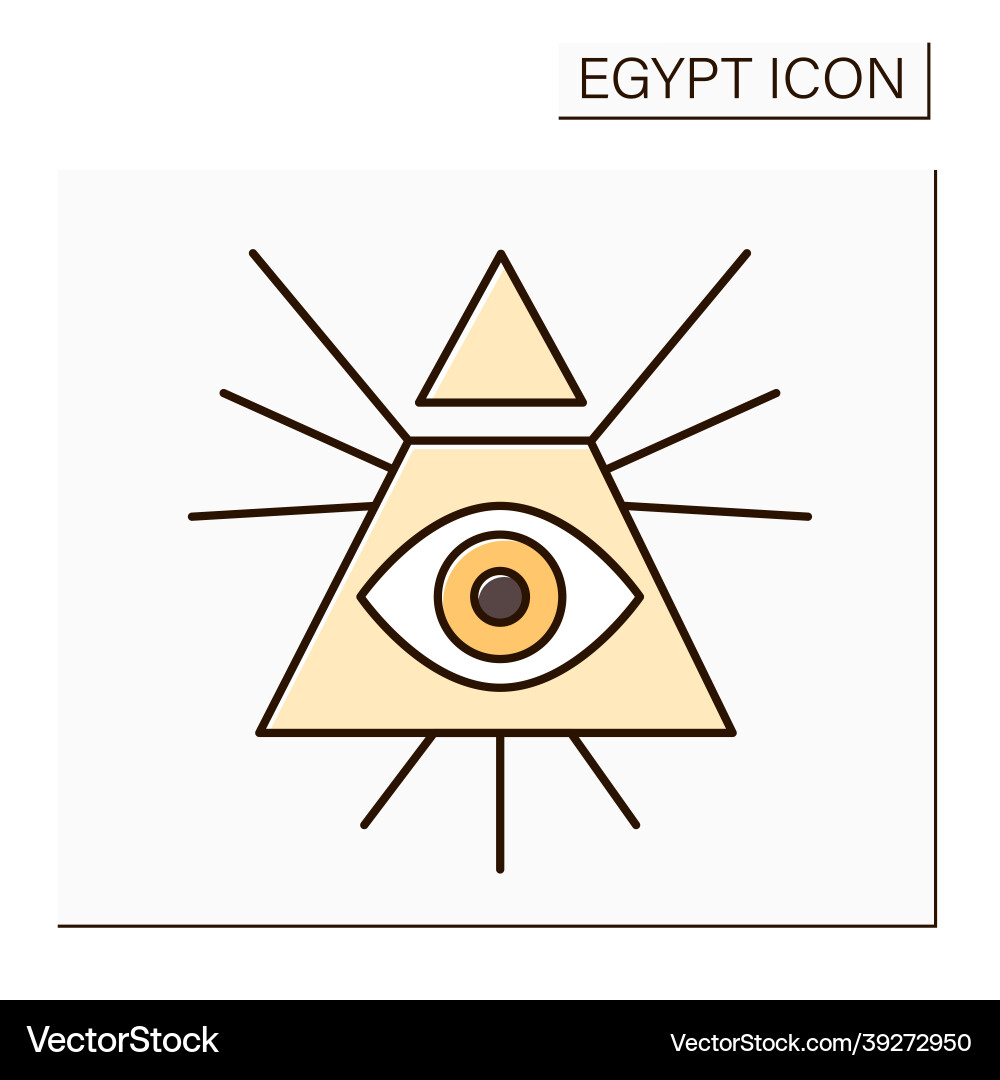 Illuminati color icon Illuminati color icon vector image