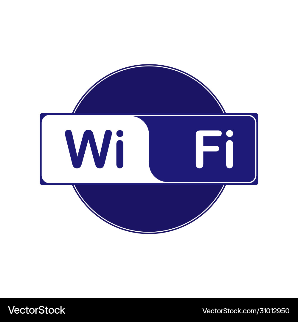 Information icon on access to a wifi network Information icon on access to a wifi network vector image