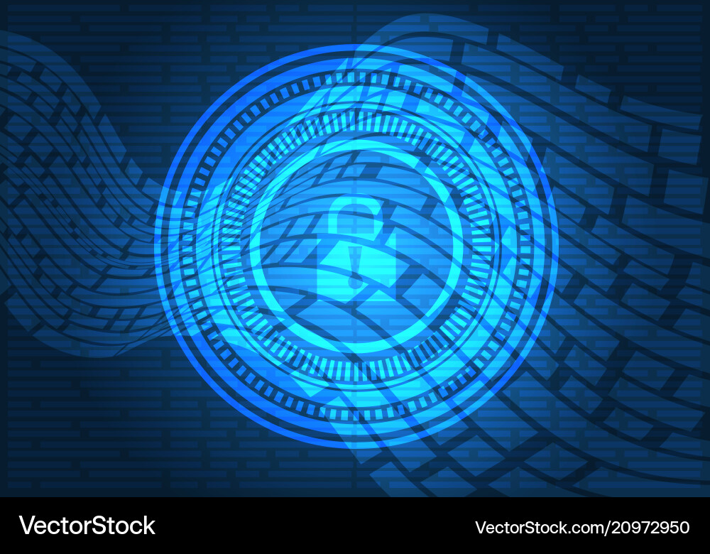 Modern Data Security Network Vector Image