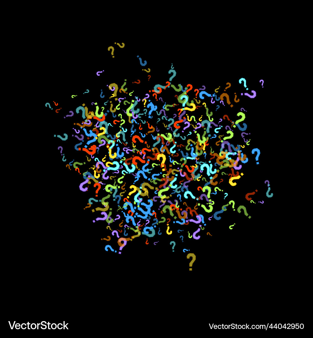 Question marks quiz doubt poll query public Question marks quiz doubt poll query public vector image