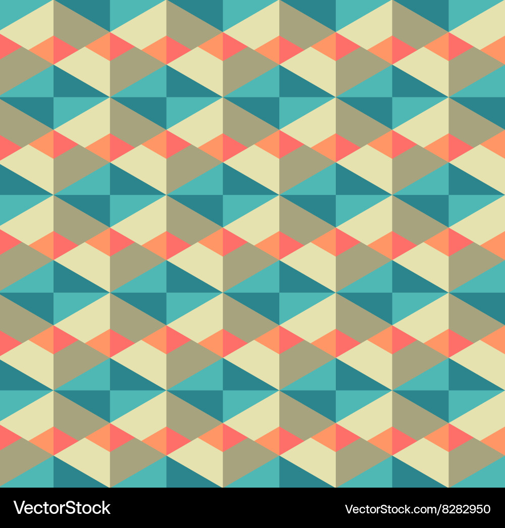 Retro seamless geometric pattern Vector Image