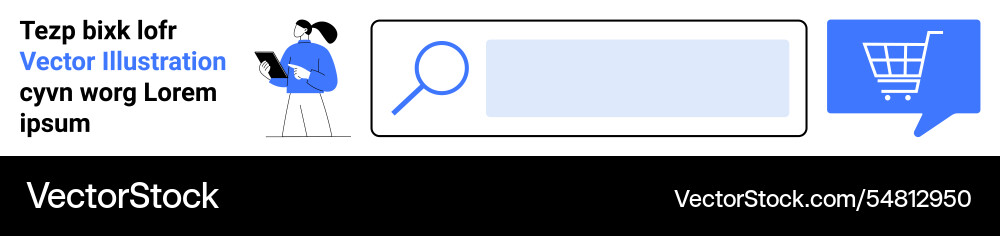 Simplified user interface with search bar Simplified user interface with search bar Vector Image