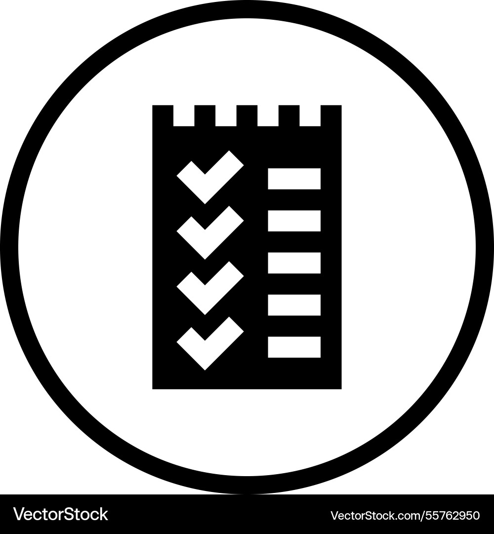 Todo list icon design vector image