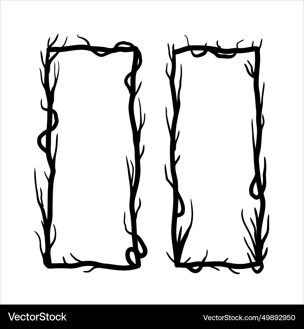 Tree frame Tree frame vector image