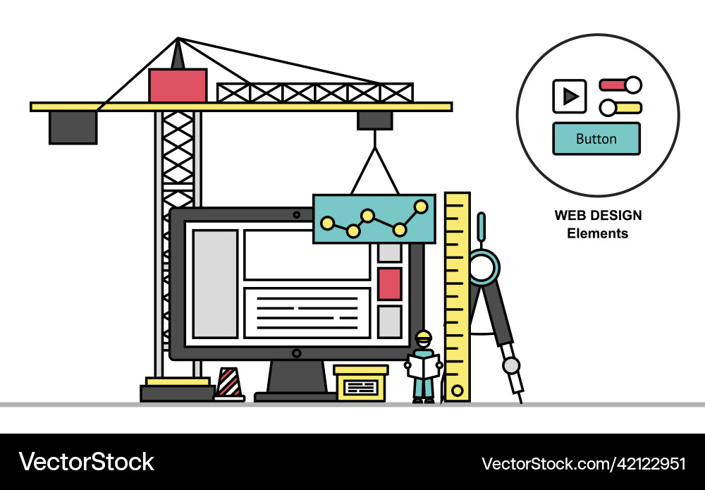 Abstract web design elements Abstract web design elements vector image