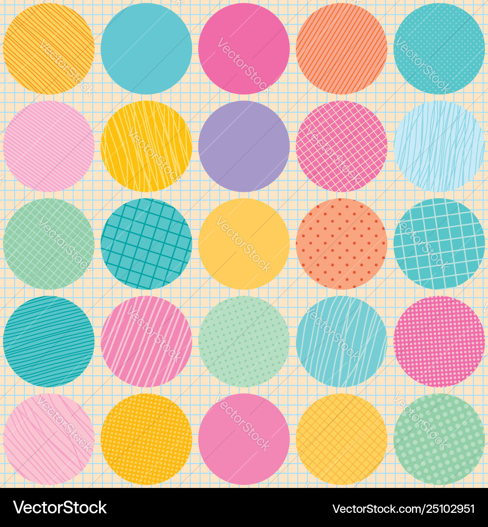 Circles pattern design elements vector image