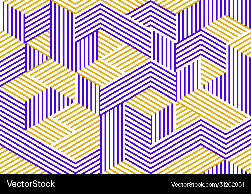 Seamless cubes background lined boxes repeating Seamless cubes background lined boxes repeating vector image