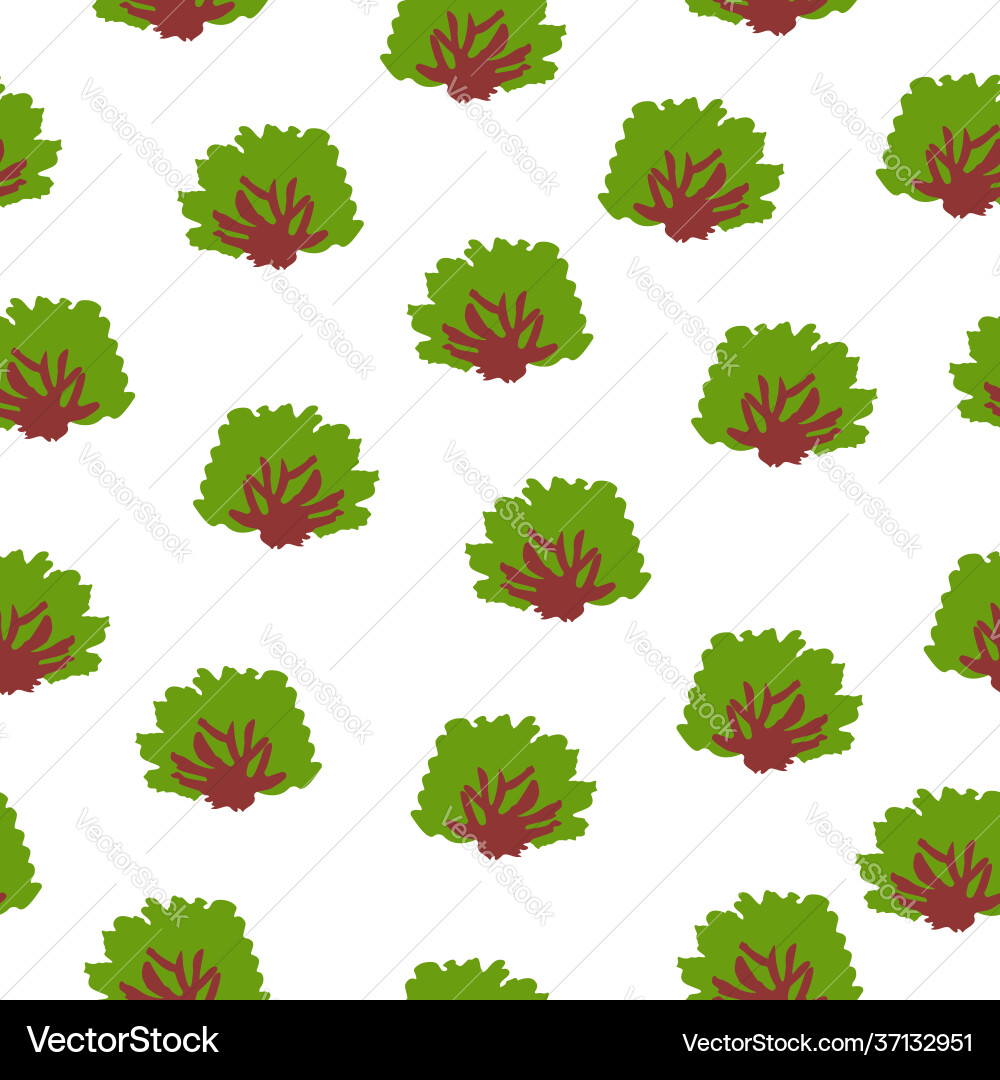 Seamless pattern with green deciduous trees Seamless pattern with green deciduous trees vector image