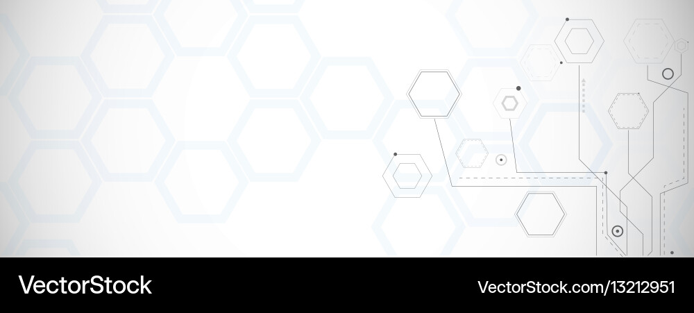Technology and Science Network Background vector image
