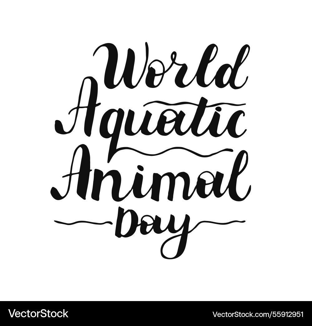 World aquatic animal day horizontal banner World aquatic animal day horizontal banner vector image