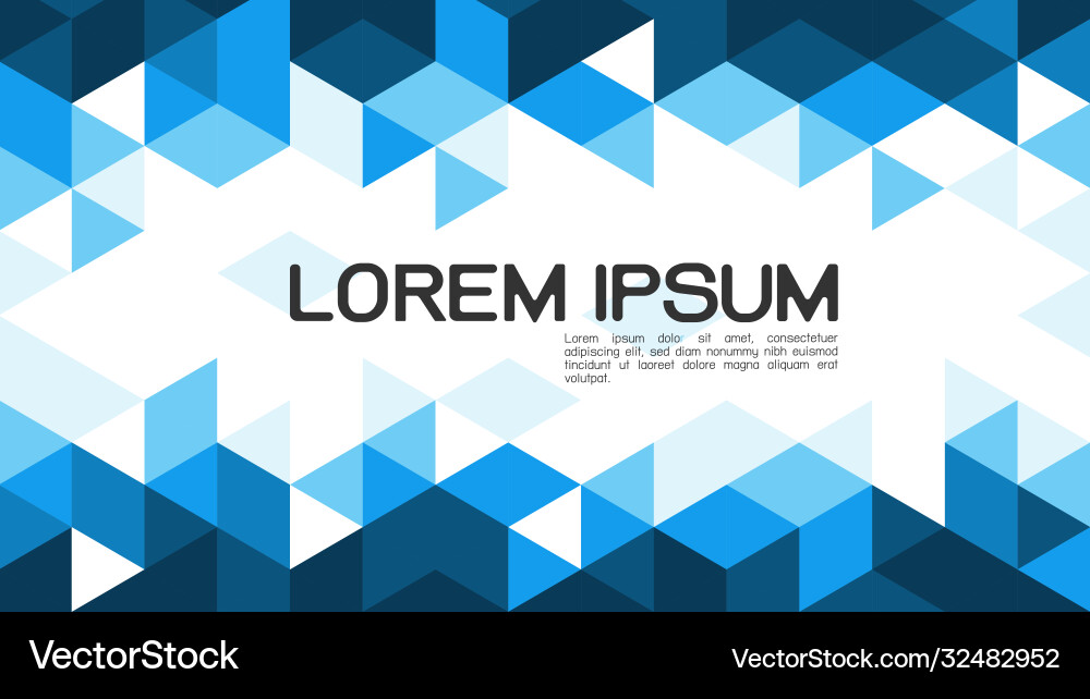 Abstract gradient blue mixed geometric template Vector Image