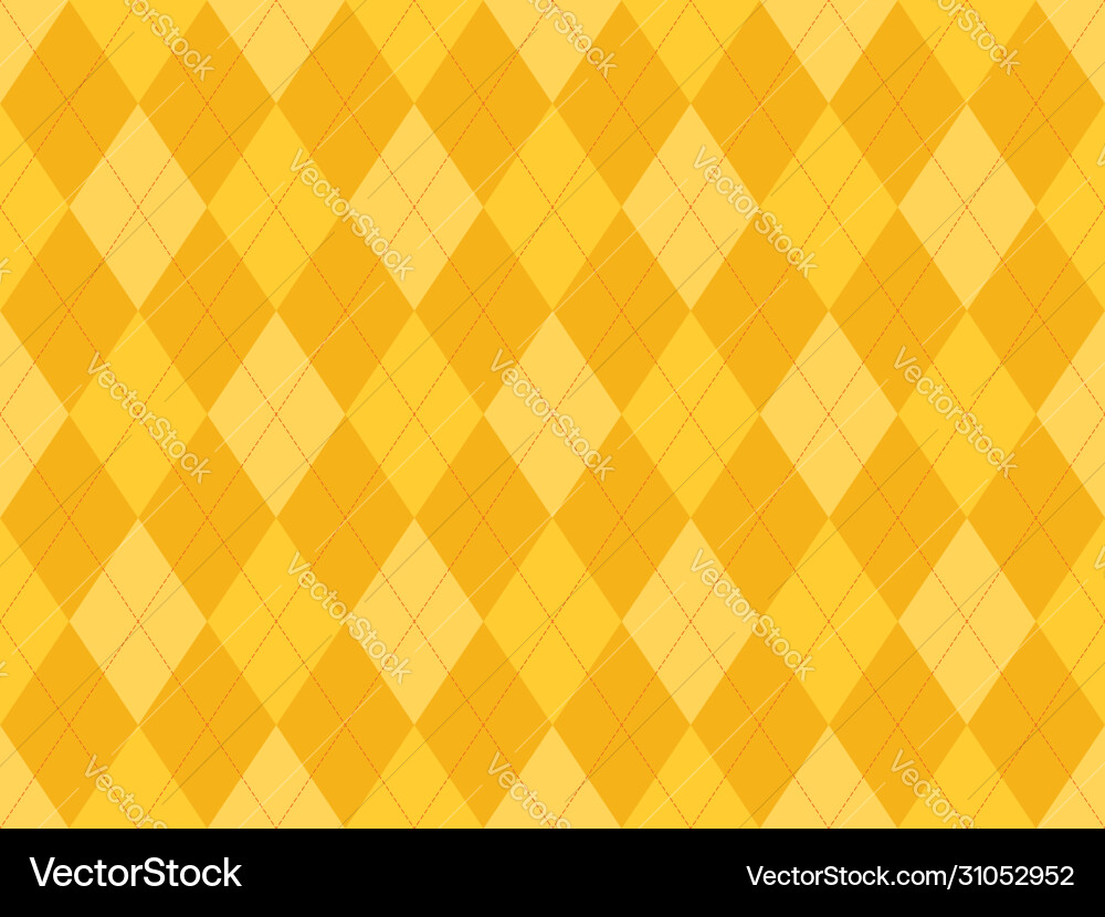 Argyle pattern seamless fabric texture background Vector Image