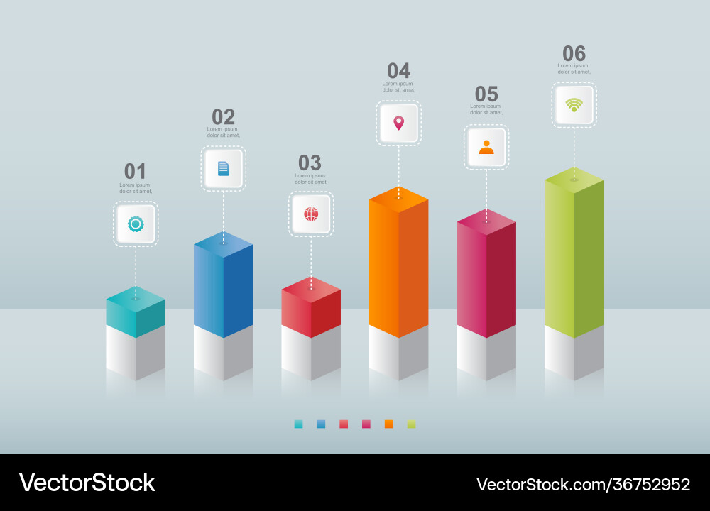 Bar chart graph diagram statistical business Bar chart graph diagram statistical business vector image