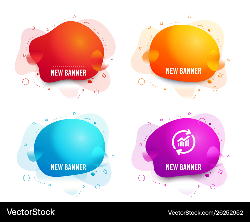Credit card web report and chart icons update Credit card web report and chart icons update vector image