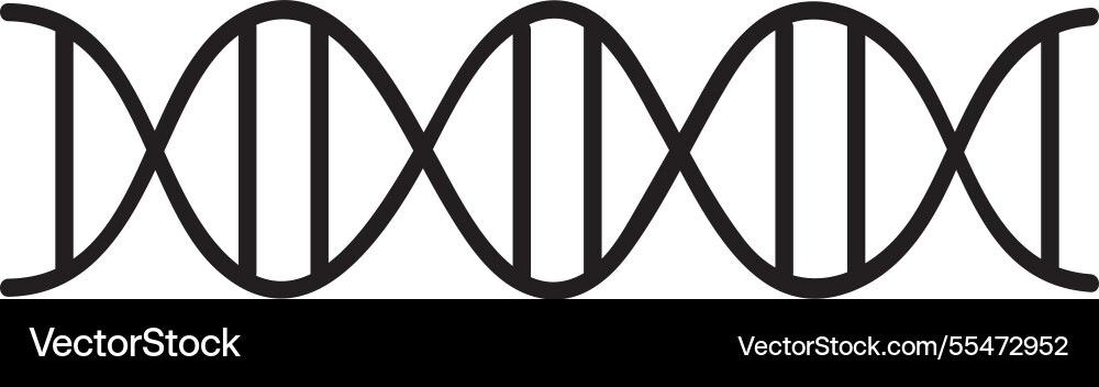 Dna structure forming a lengthy chain Royalty Free Vector