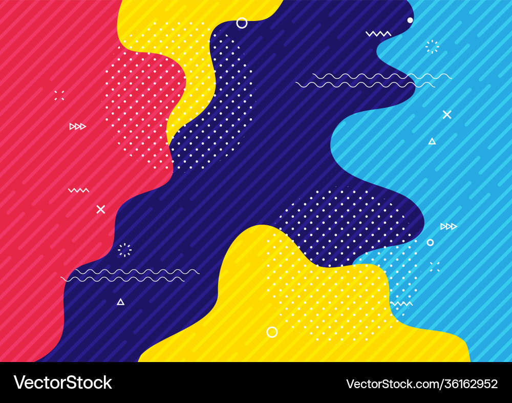 Dynamic Pop Art Color Background vector image