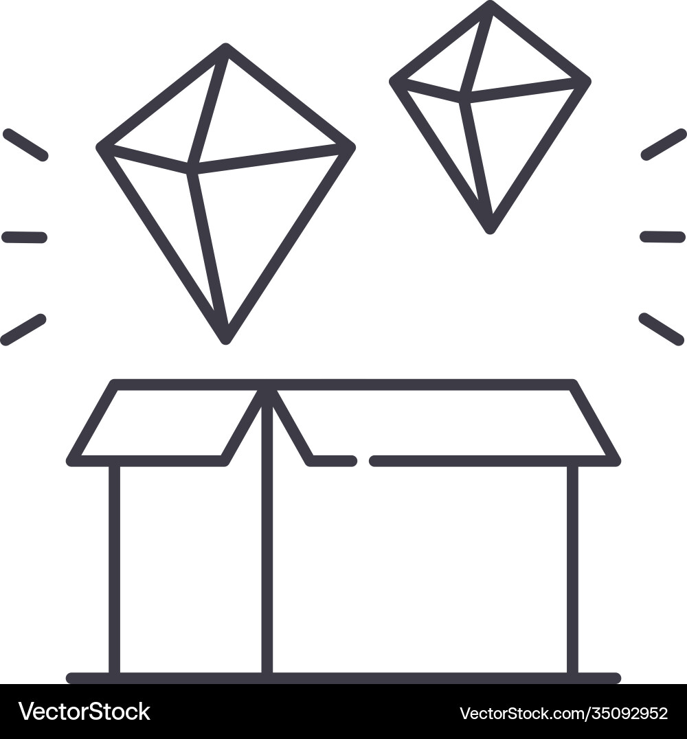 Genesis block icon linear isolated Genesis block icon linear isolated vector image