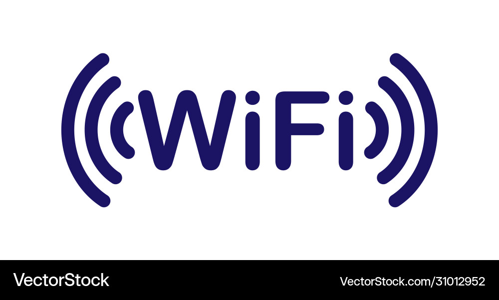 Information icon on access to a wifi network Information icon on access to a wifi network vector image