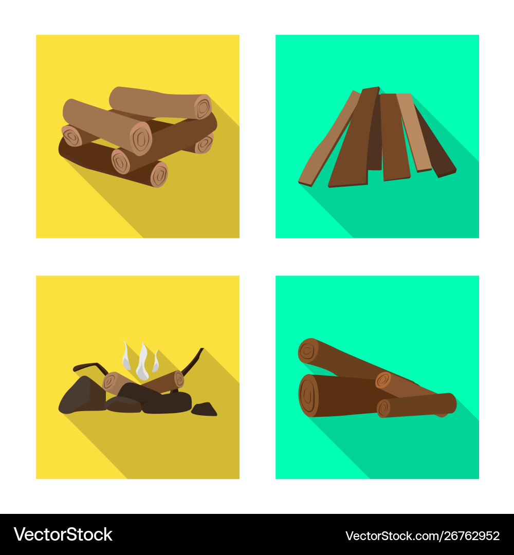 Material and logging logo vector image