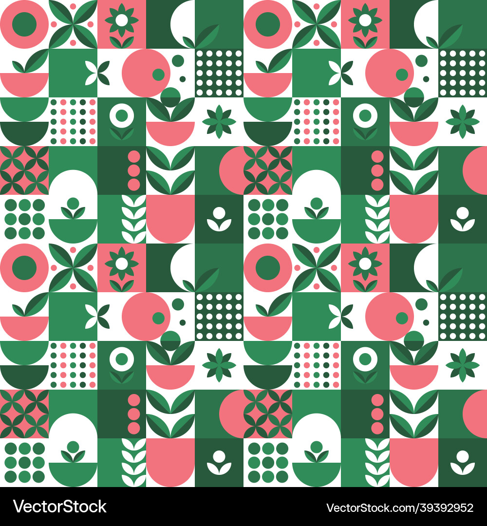 Microgreen pattern geometry in abstract style Microgreen pattern geometry in abstract style vector image