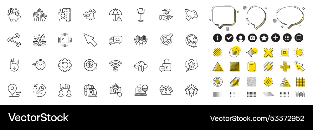 Set of augmented reality ranking and microscope Set of augmented reality ranking and microscope vector image
