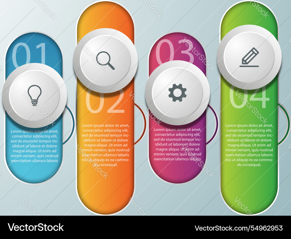 002 infographic buttonfinal Royalty Free Vector Image