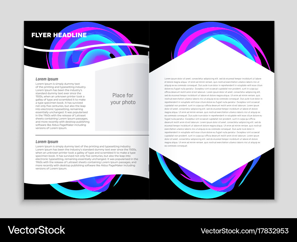 Abstract layout background set for art Vector Image