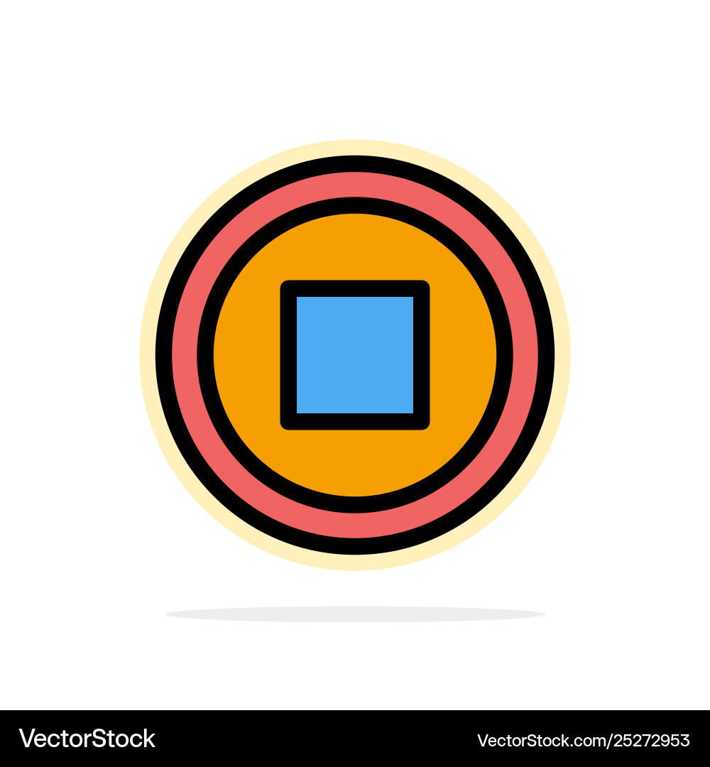 Basic interface user abstract circle background vector image