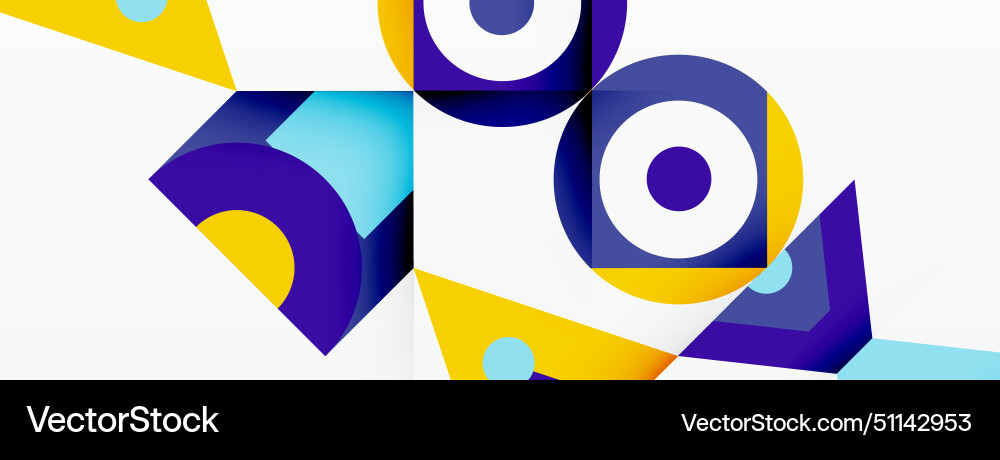 Colorful pattern with circles and triangles Colorful pattern with circles and triangles vector image