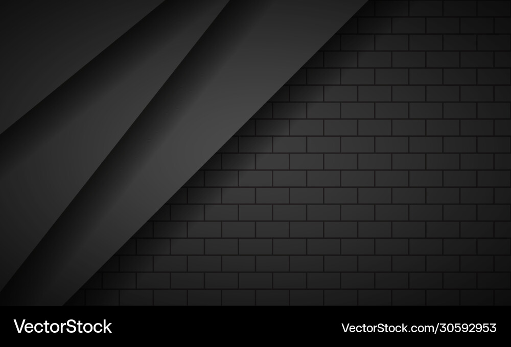Dark black abstract overlap layers background Dark black abstract overlap layers background vector image