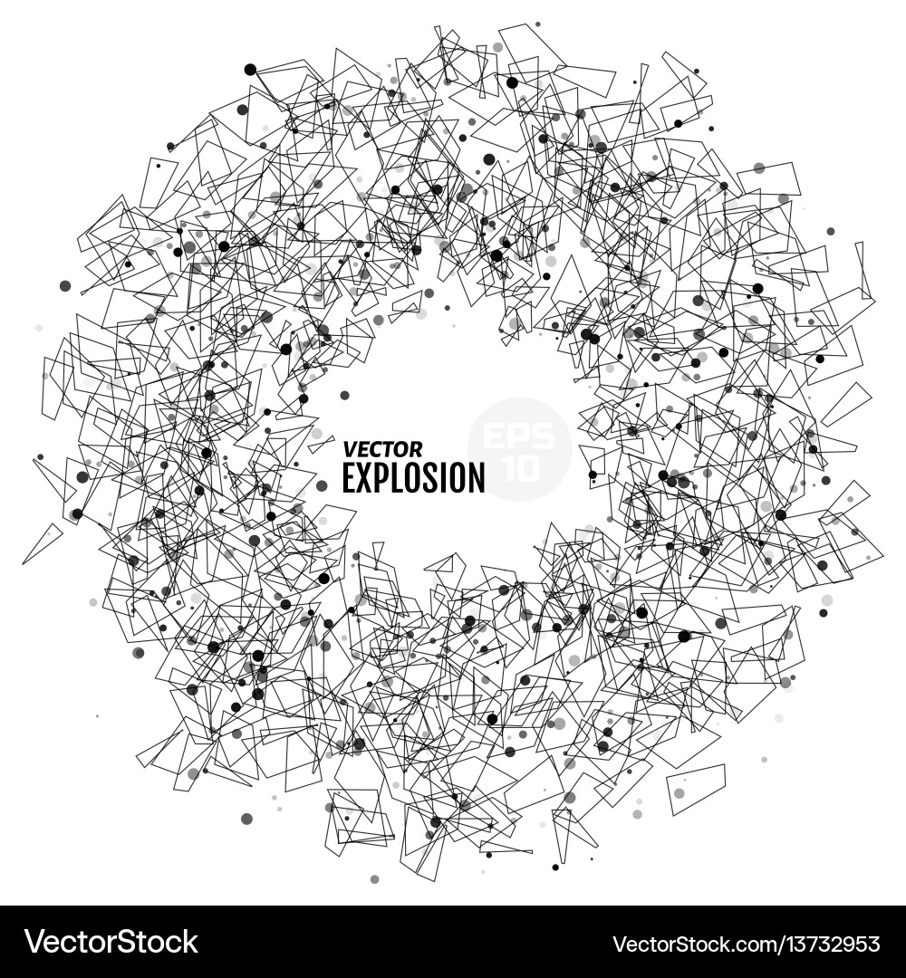 Dynamic Particle Burst vector image