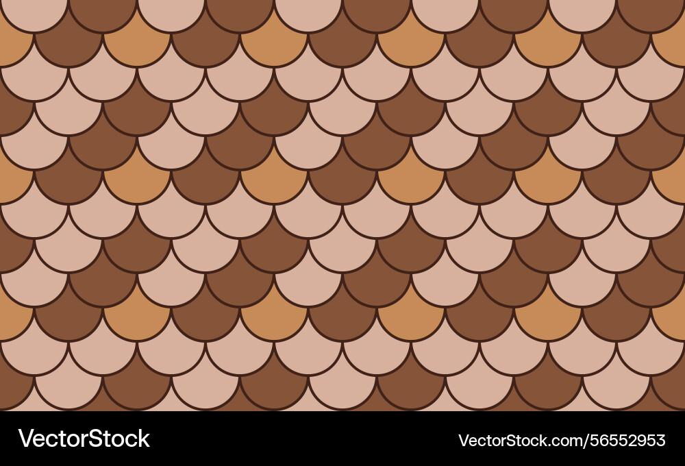 Elegant seamless pattern with overlapping scales Vector Image
