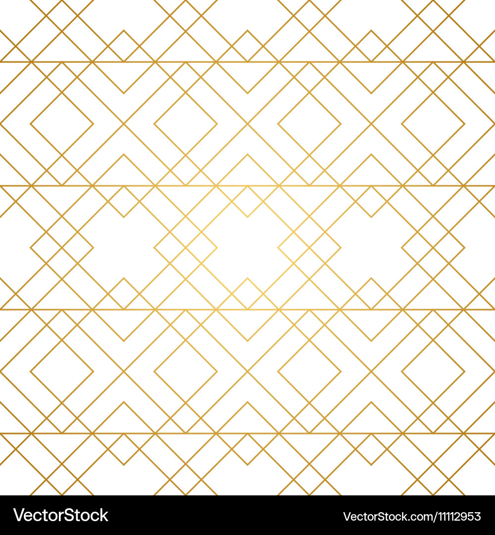 Golden lines seamless pattern Royalty Free Vector Image
